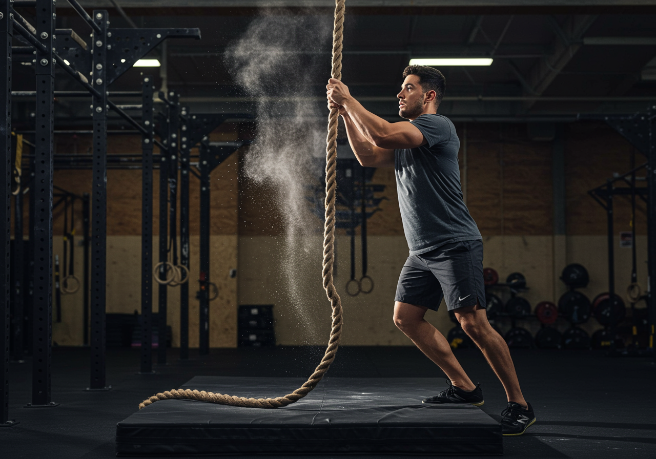 Rope Climbing: Upper Body Strength & Grip Power