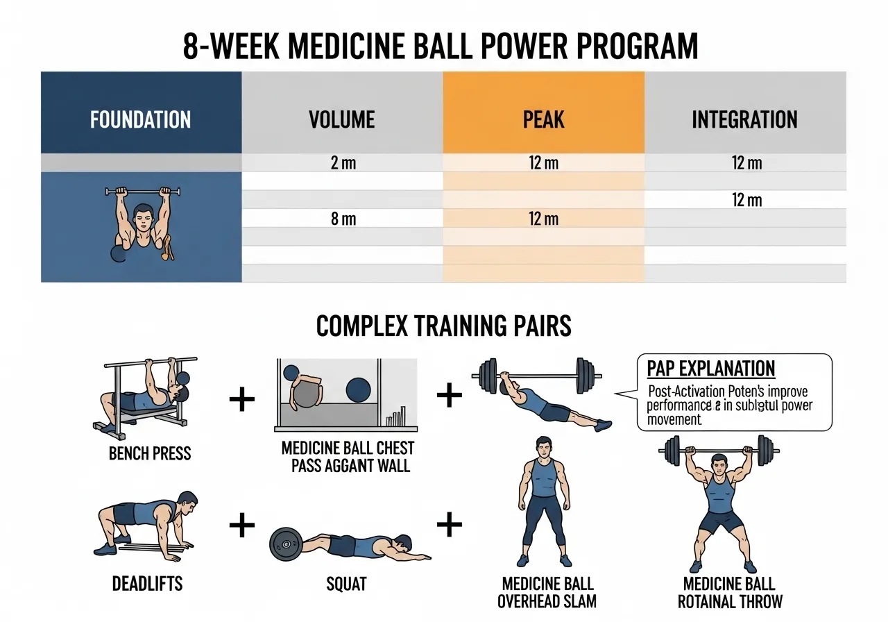 8-week balance program four phases static dynamic reactive loaded 15-20 minutes sessions