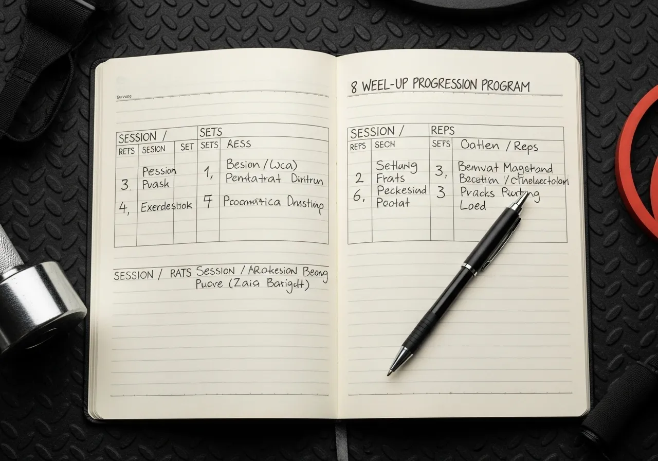 8 week pull-up progression program training journal