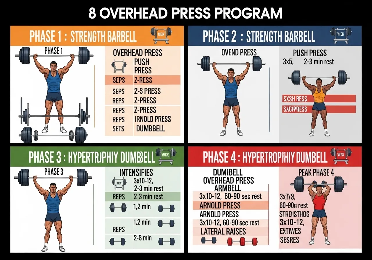 8-week swimming program four phases 500m to 4000m interval endurance sprint technique