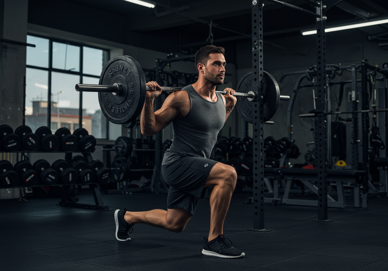Barbell Lunges: Powerful Leg Muscle Development