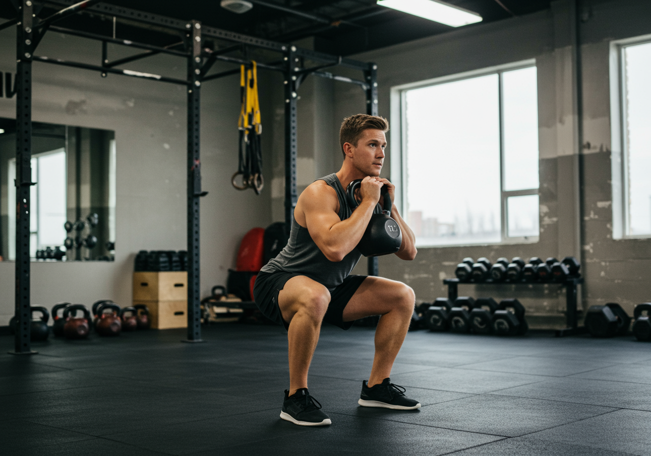 Kettlebell Goblet Squats: Core-Strengthening Squat Variation