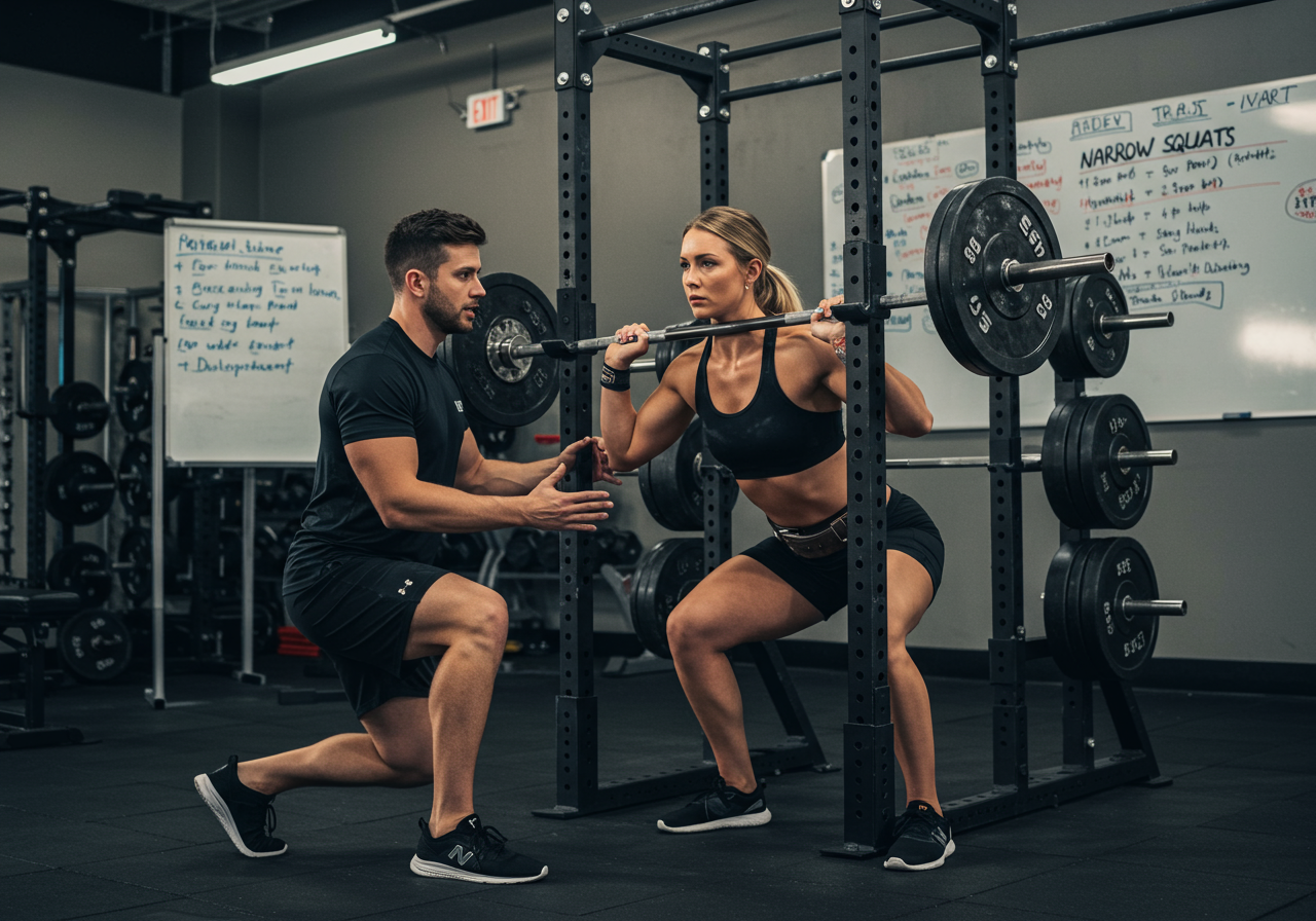 Narrow Squats: Balanced Lower Body Development