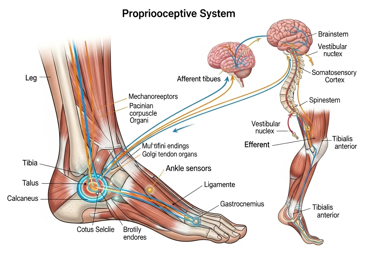 balance proprioception ankle stability neuromuscular system