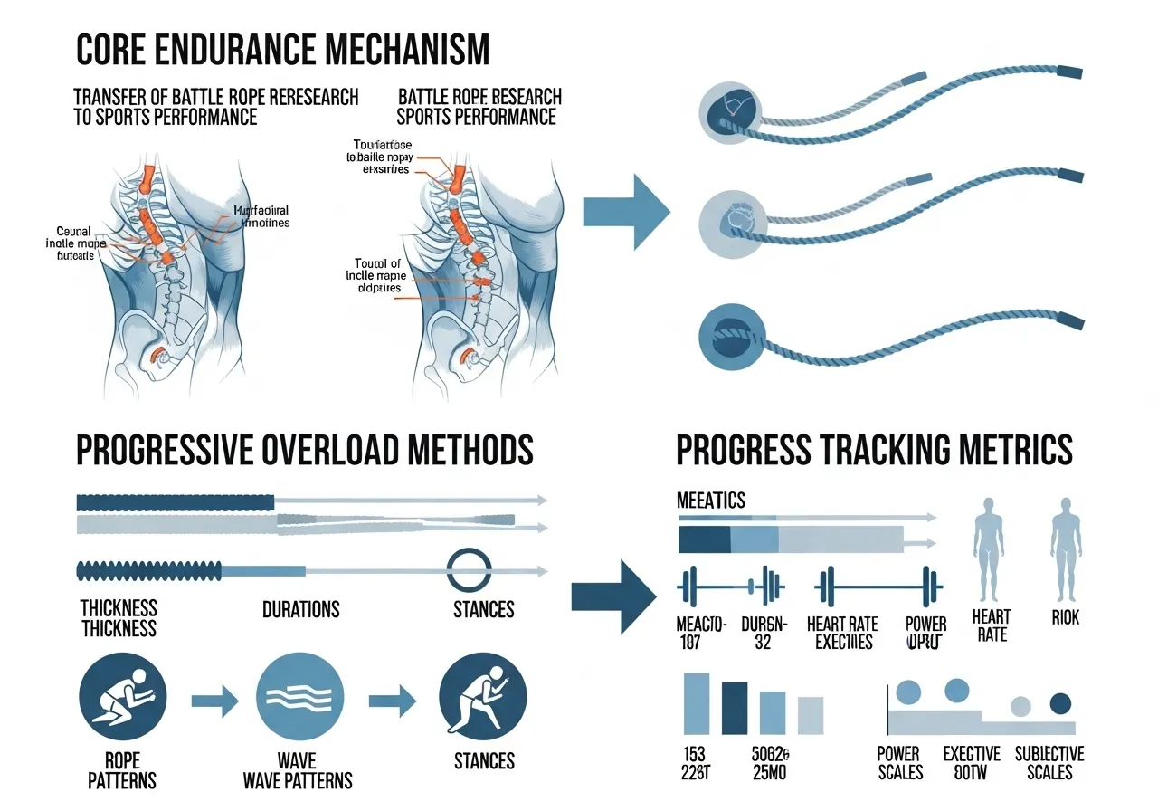 battle rope athletic performance core endurance progressive overload tracking progress