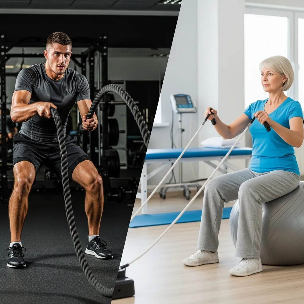 battle ropes combat sports rehabilitation low impact conditioning