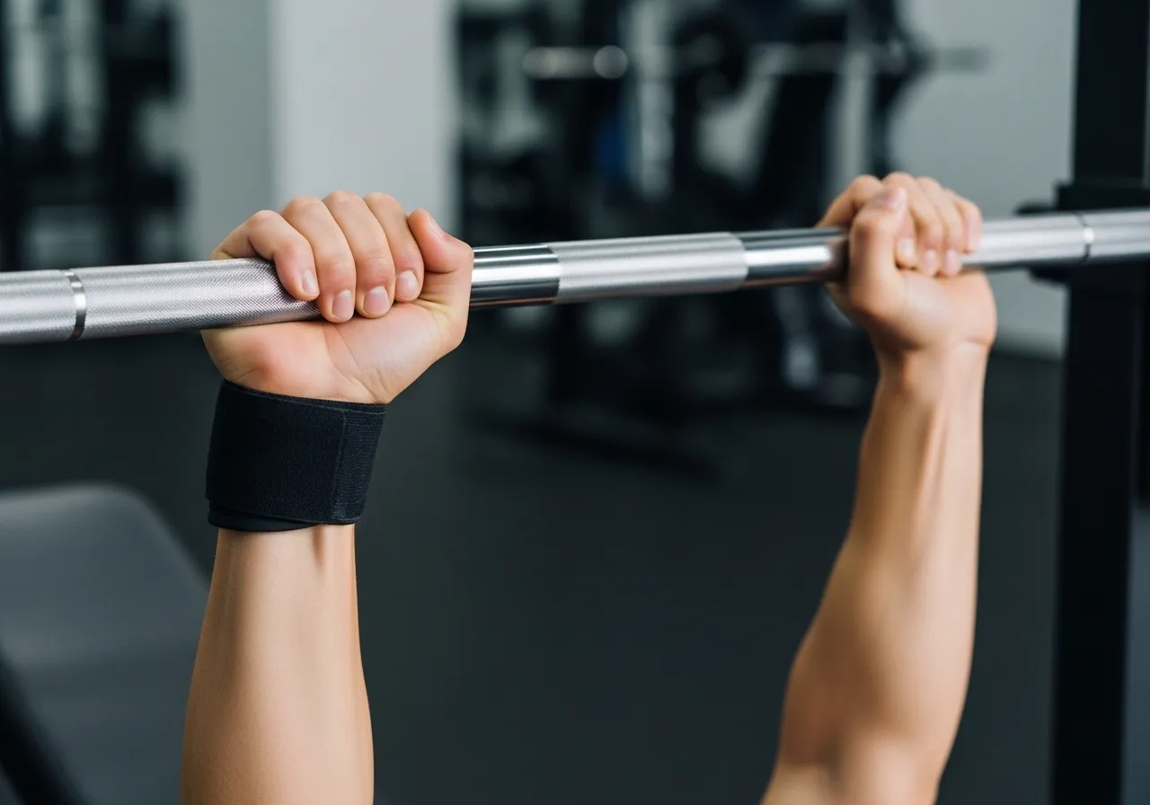 bench press grip width forearm vertical biomechanics tricep weakness