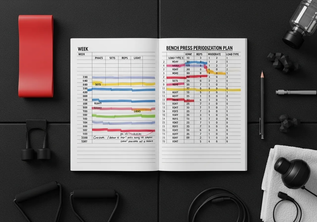 bench press periodization linear undulating programming deload week