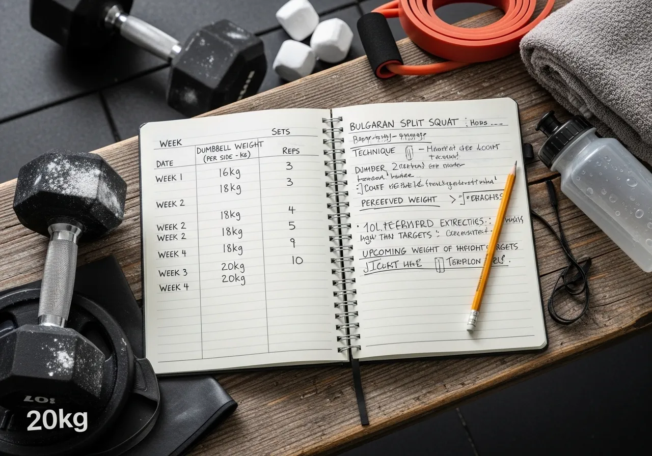 Bulgarian split squat programming sets reps progression periodization