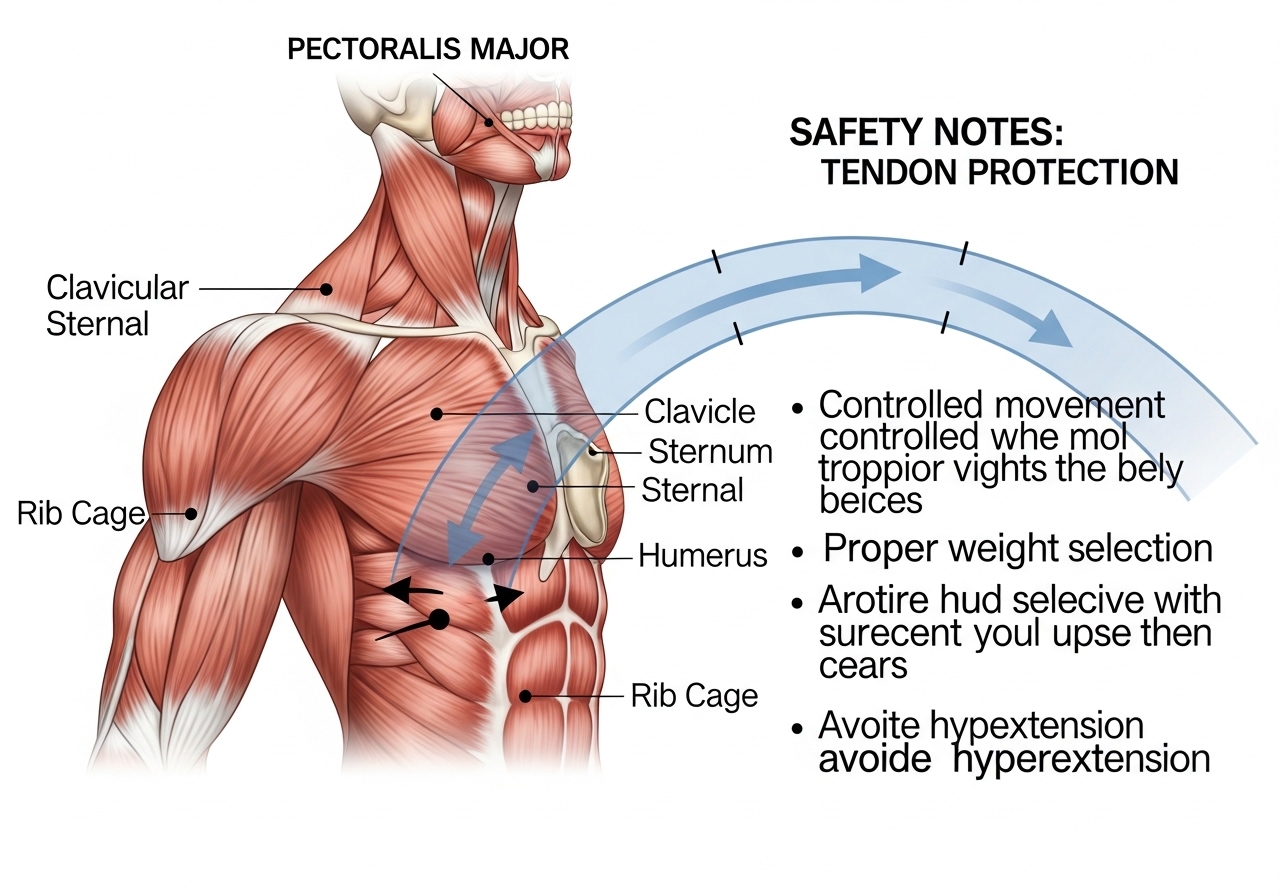 cable fly safety pectoral anatomy upper lower chest sternal clavicular