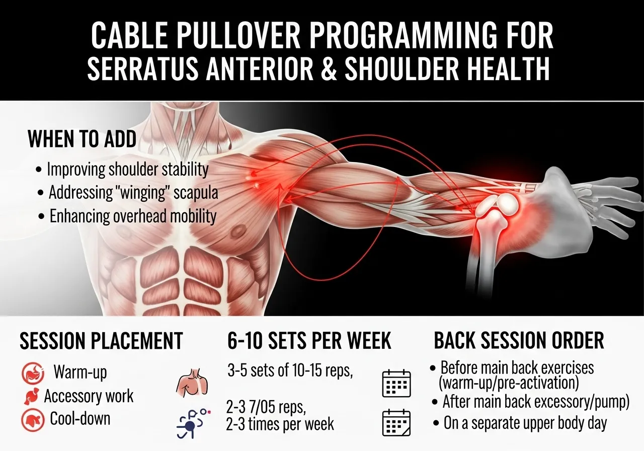 cable pullover underused serratus anterior connection shoulder health when to add programme plateau