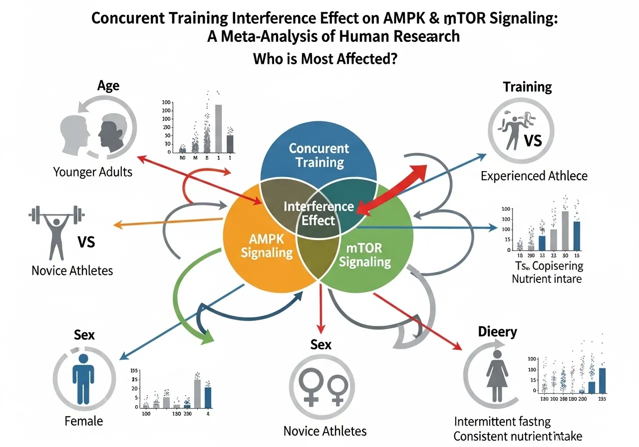 concurrent training interference effect AMPK mTOR signalling human research meta-analysis who is most affected