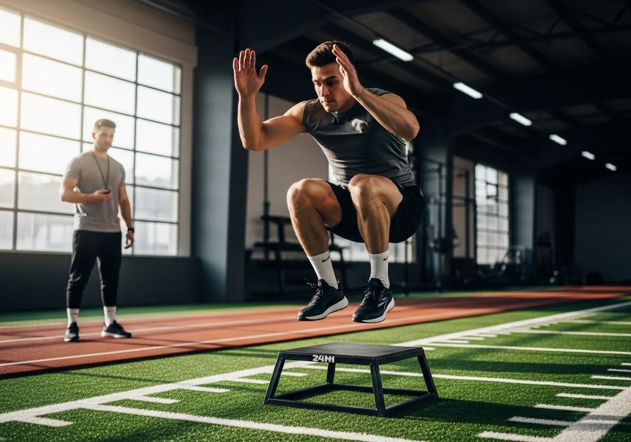 depth jump reactive plyometric box advanced technique