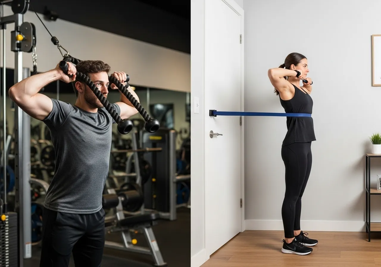 face pull band alternative home training throwing athletes