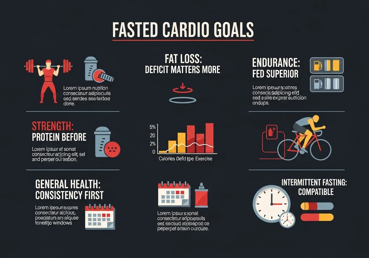 fasted cardio different training goals fat loss fed superior endurance resistance training general health intermittent fasting
