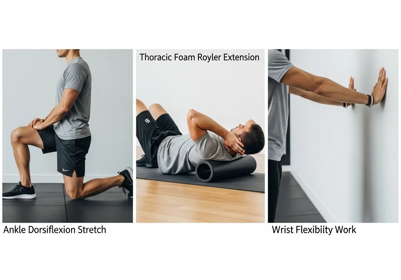 front squat mobility requirements ankle dorsiflexion thoracic extension wrist