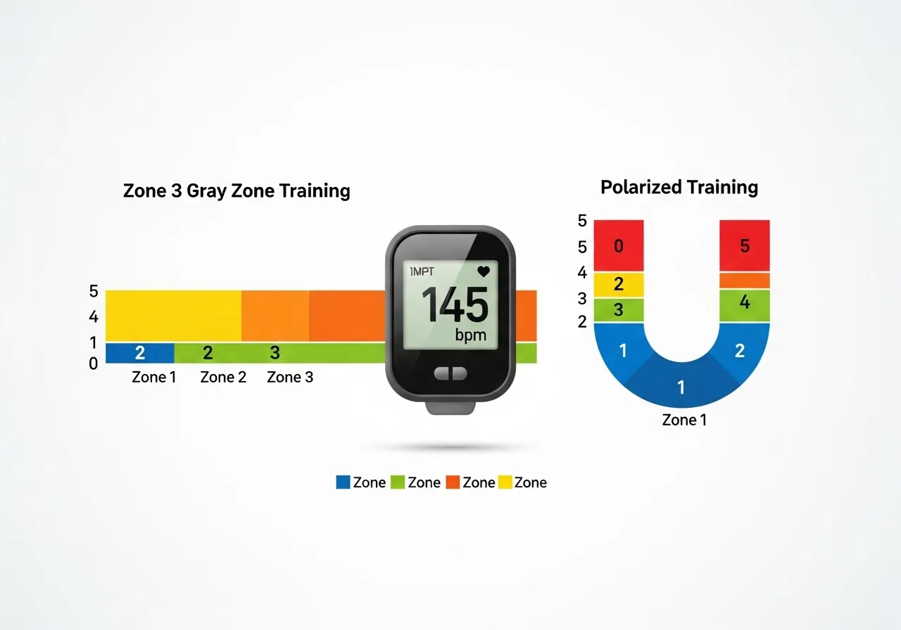 gray zone cardio Zone 3 moderate intensity no adaptation polarized fix