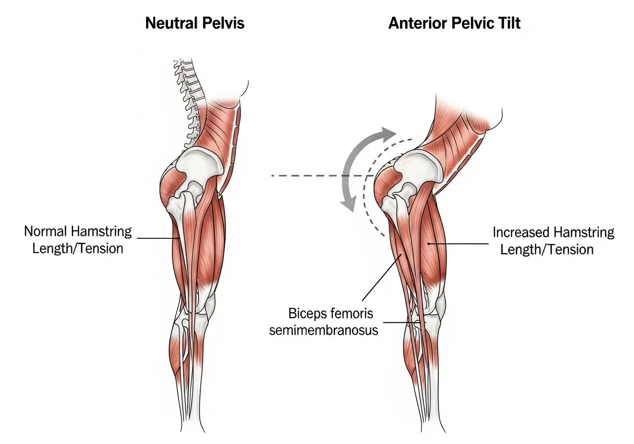 hamstring flexibility exercises neural flossing static stretching Romanian deadlift