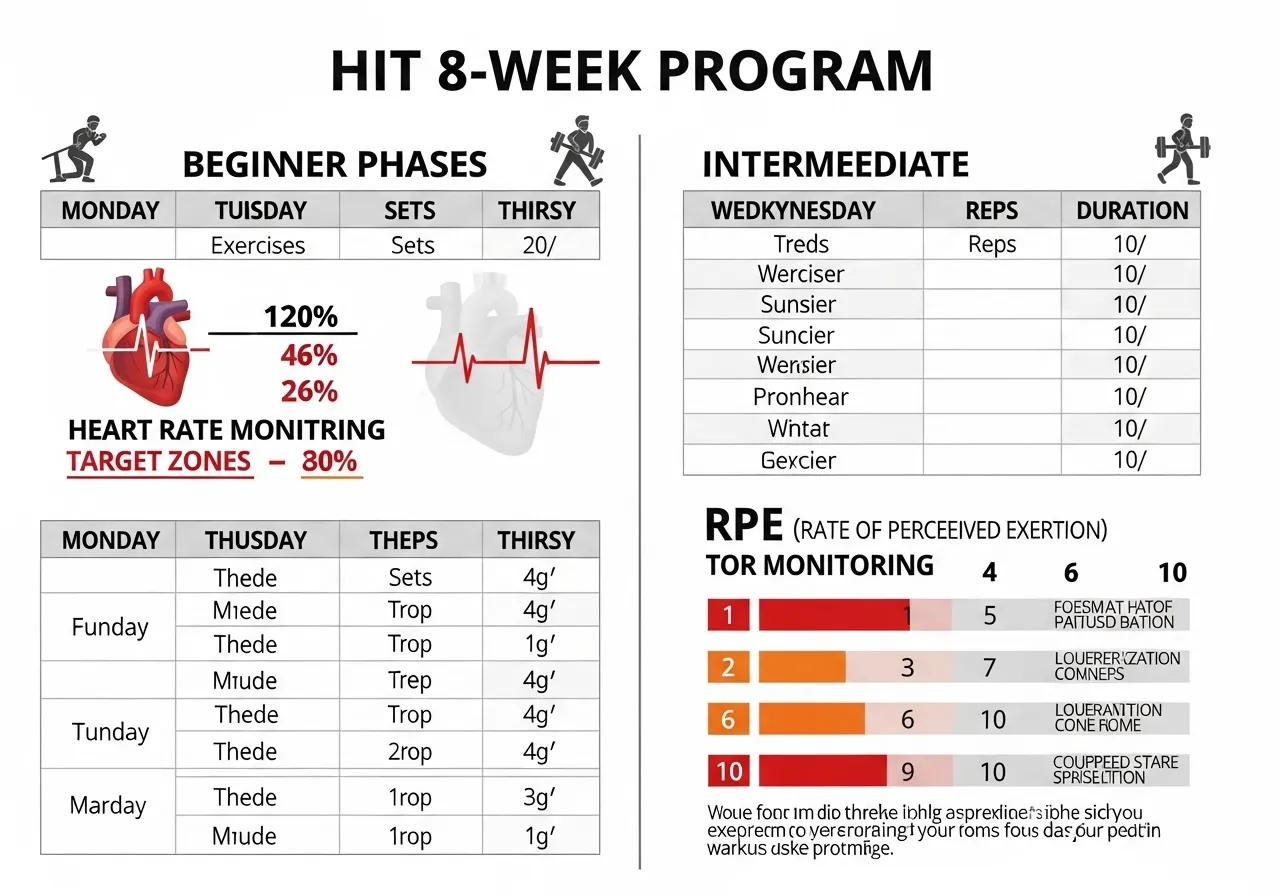 HIIT exercise selection cardio equipment bodyweight weighted circuit low impact options