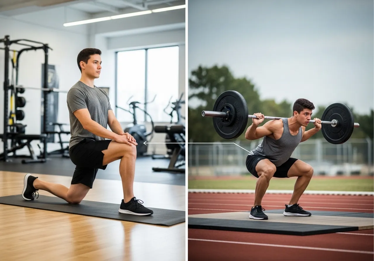 hip flexor mobility sprint squat deadlift athletic performance transfer