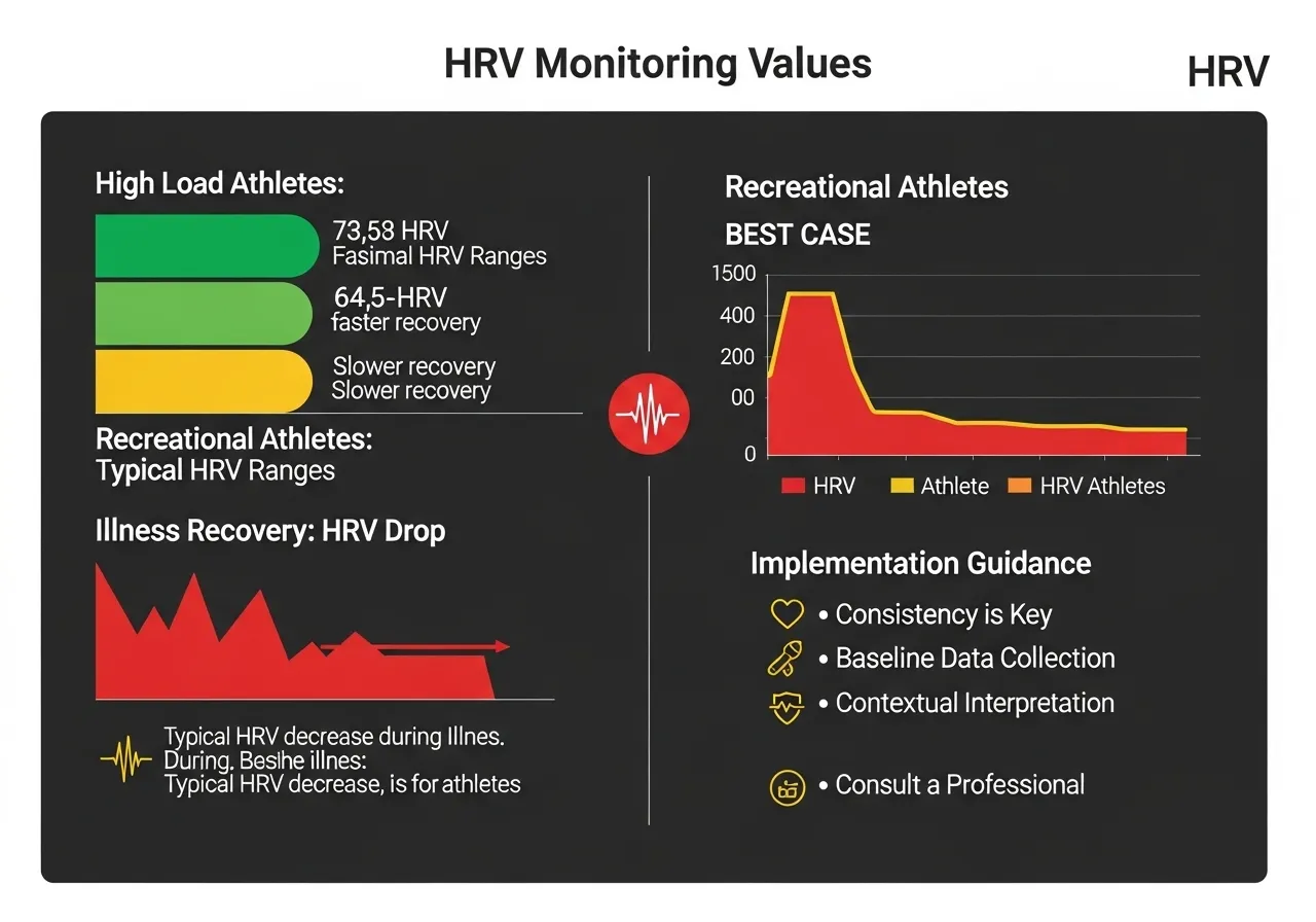 HRV monitoring worth it guide infographic showing high volume athlete context illness return diminishing returns recreational athletes honest assessment