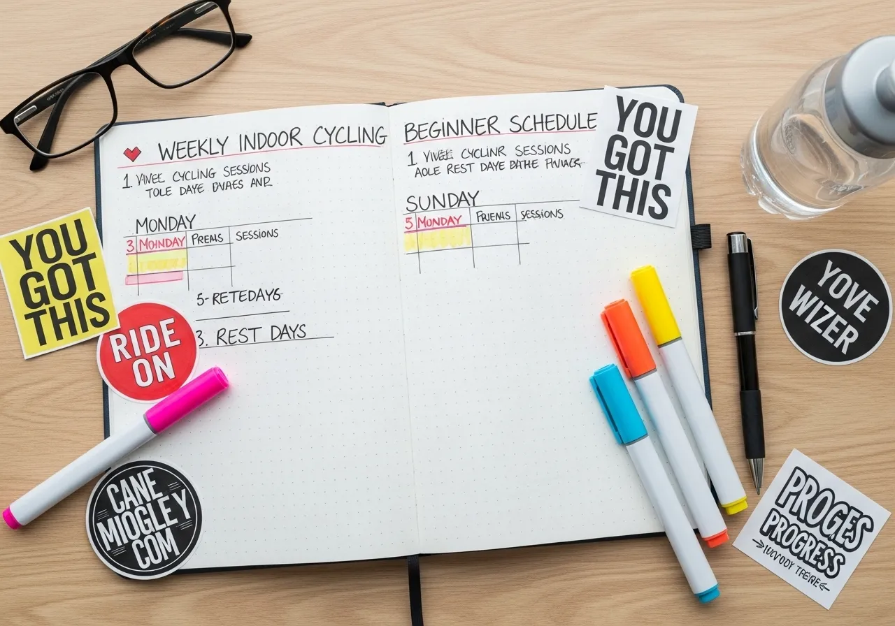 indoor cycling beginner weekly program schedule