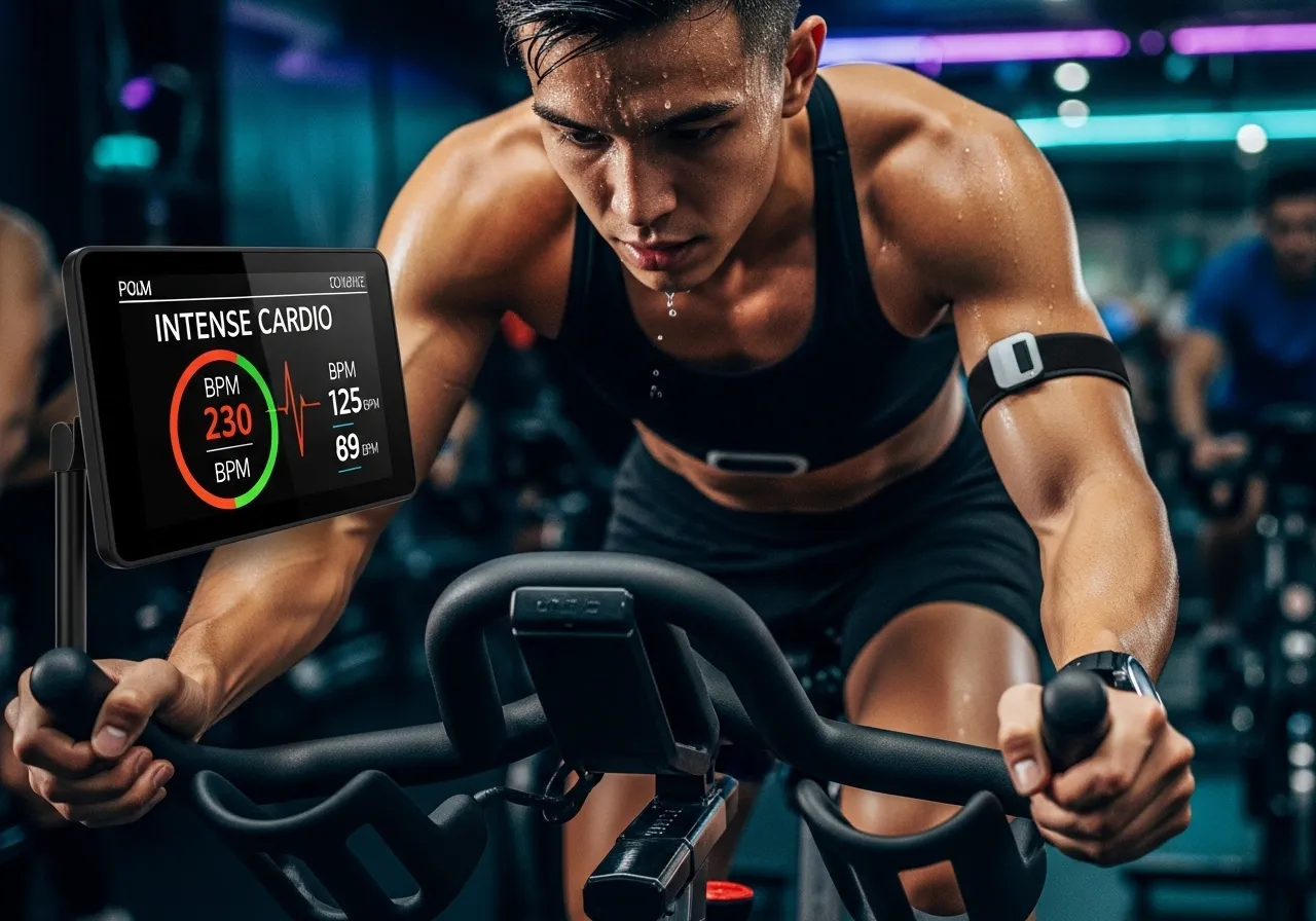 indoor cycling heart rate zones intensity