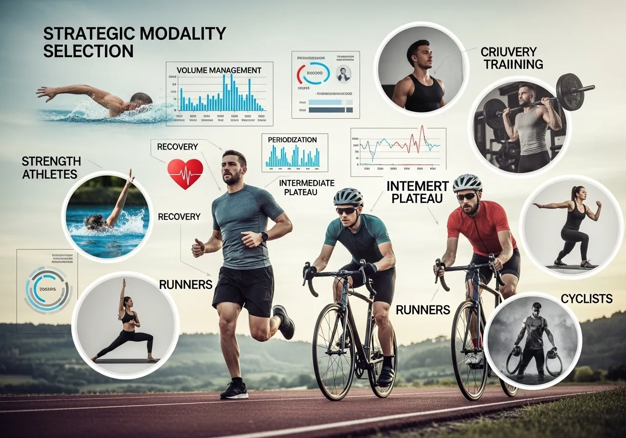 intermediate cross-training plateau volume management strategic modality selection runners cyclists strength athletes