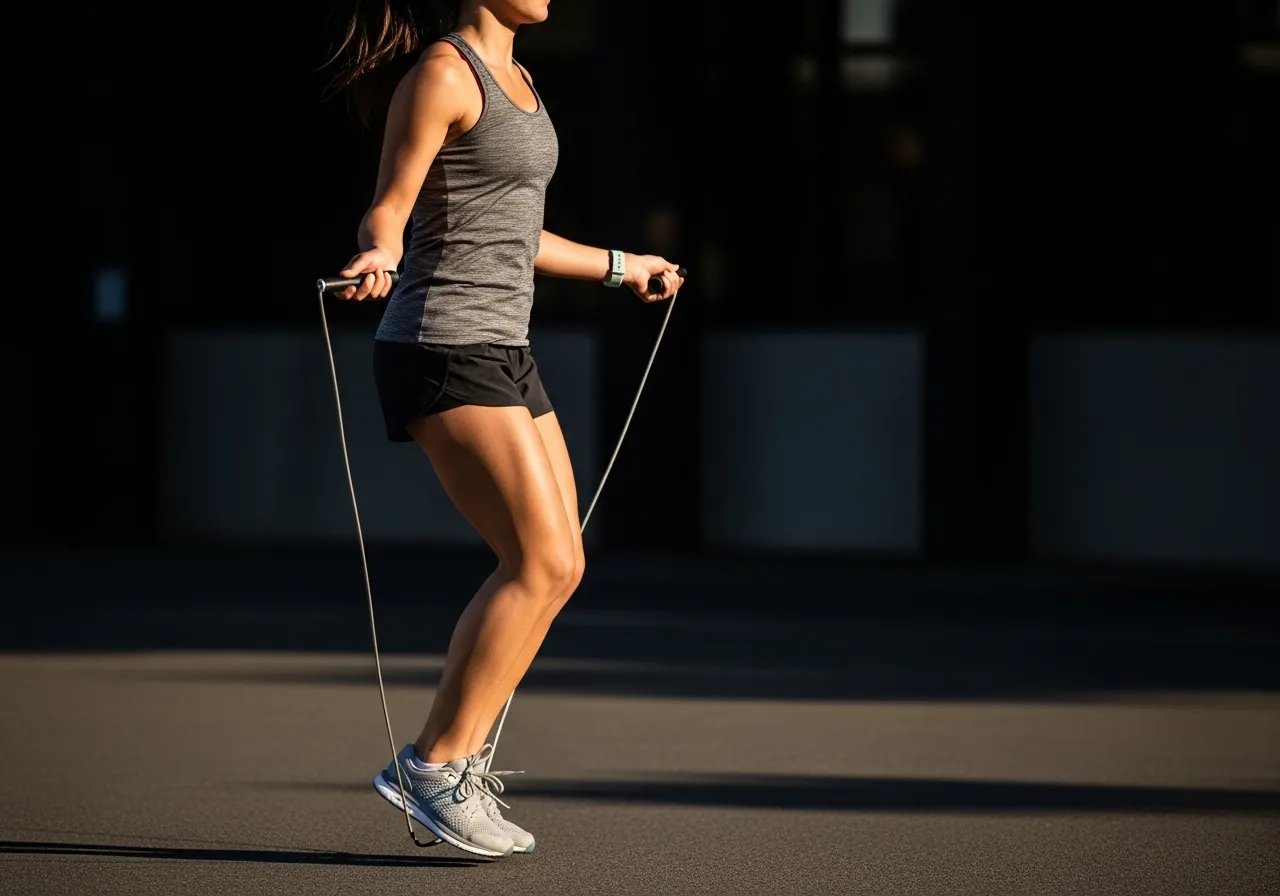 jump rope physiology cardiovascular demand calorie burn muscle engagement research
