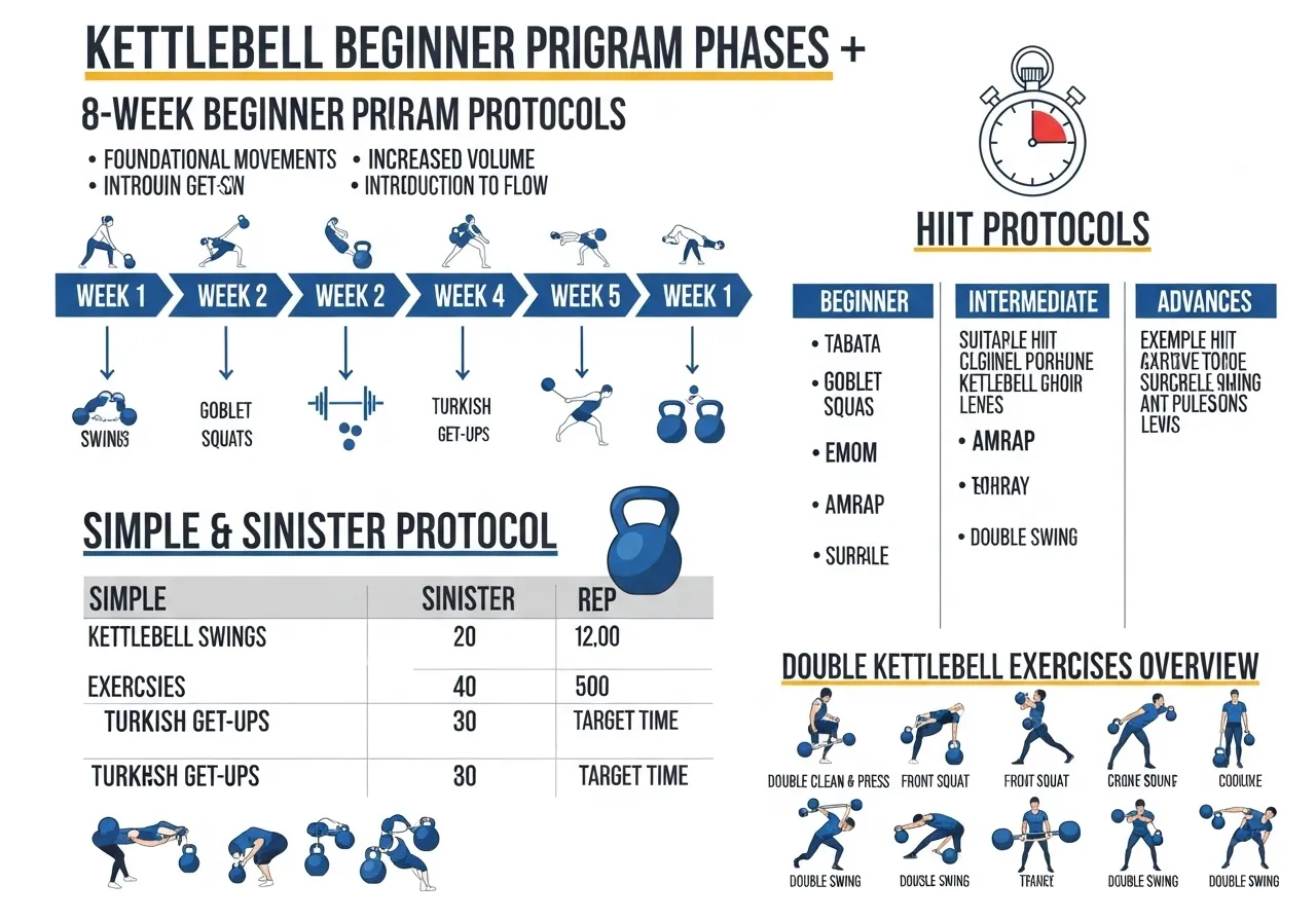 kettlebell 8 week programming simple sinister HIIT protocols snatch double advanced
