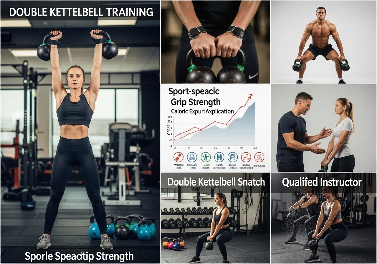 kettlebell snatch double kettlebell sport applications grip training caloric expenditure instructor