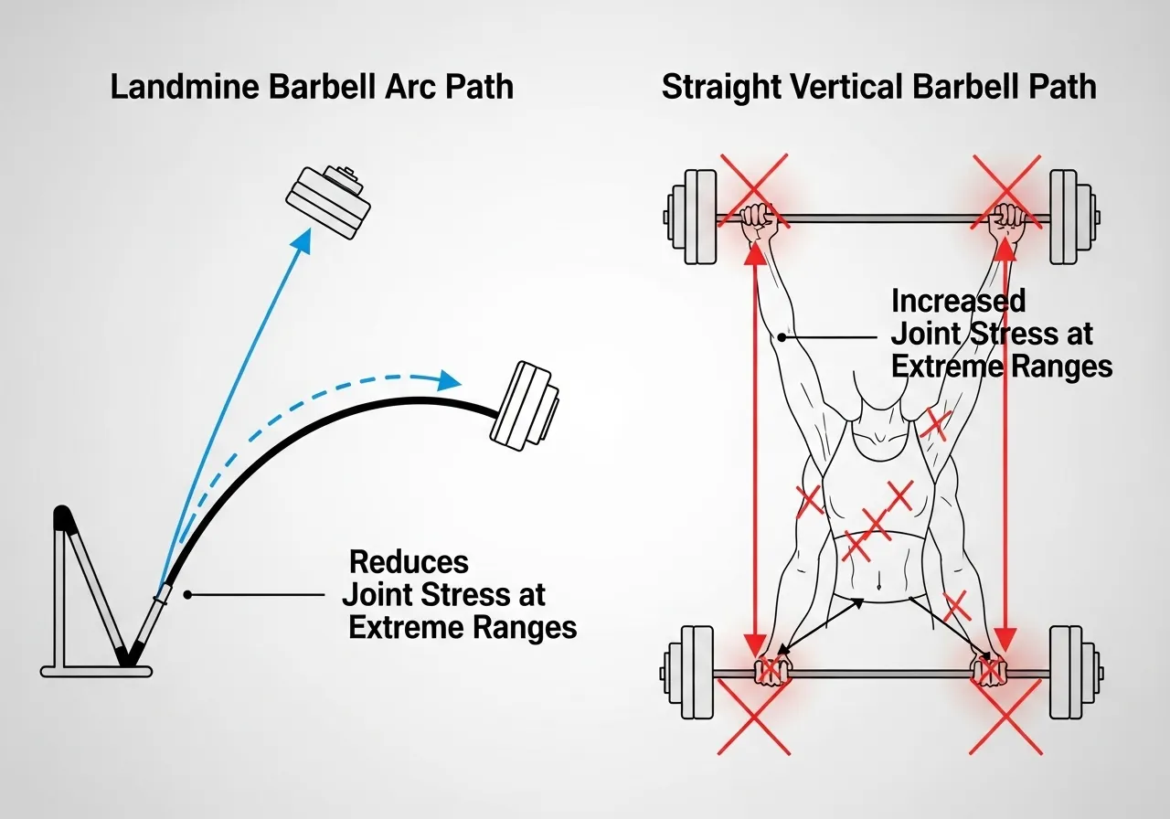 landmine barbell arc movement accommodating resistance joint friendly mechanics