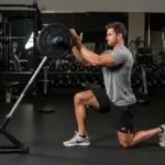landmine training barbell rotational power press squat versatile