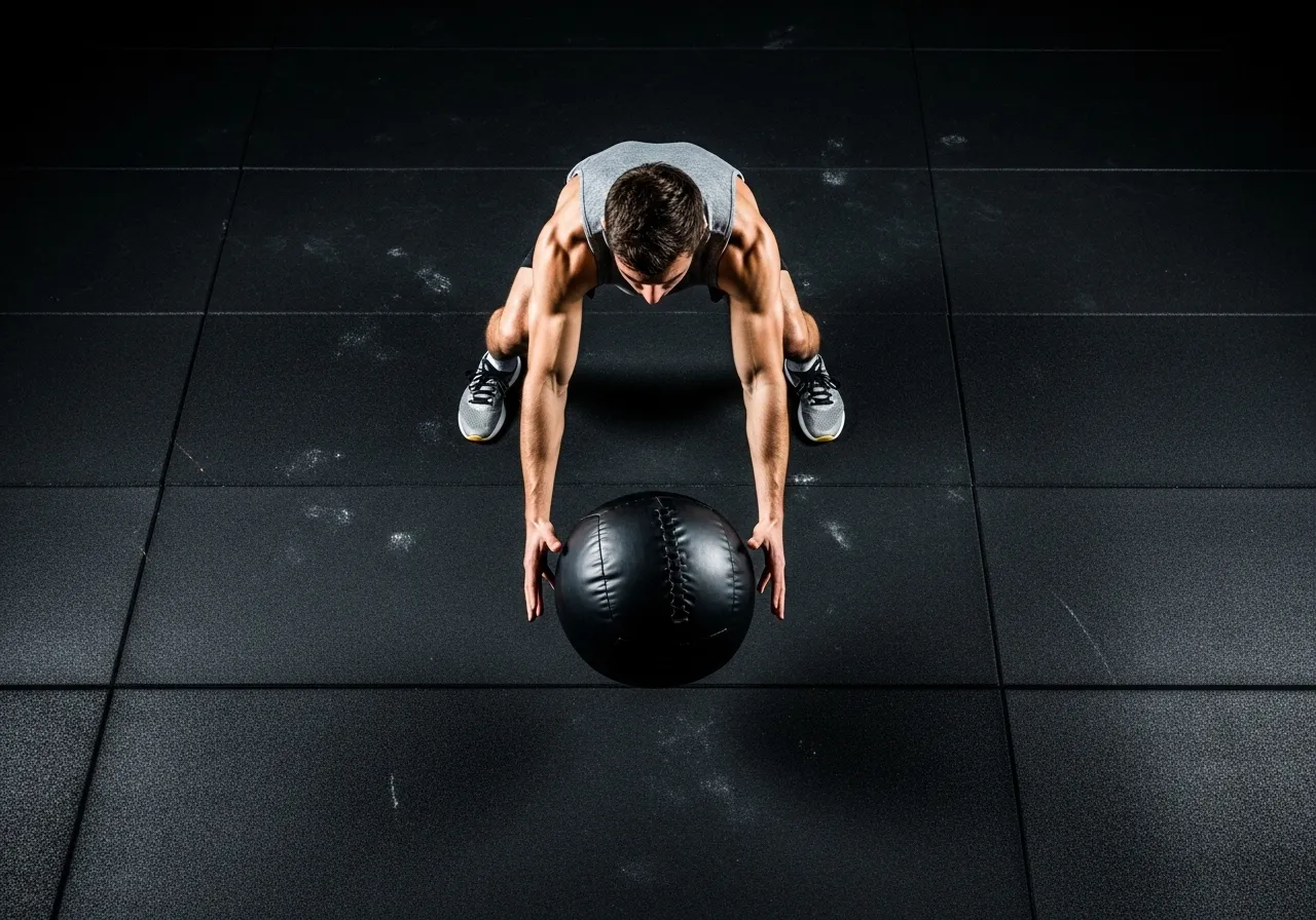 medicine ball slam overhead power conditioning