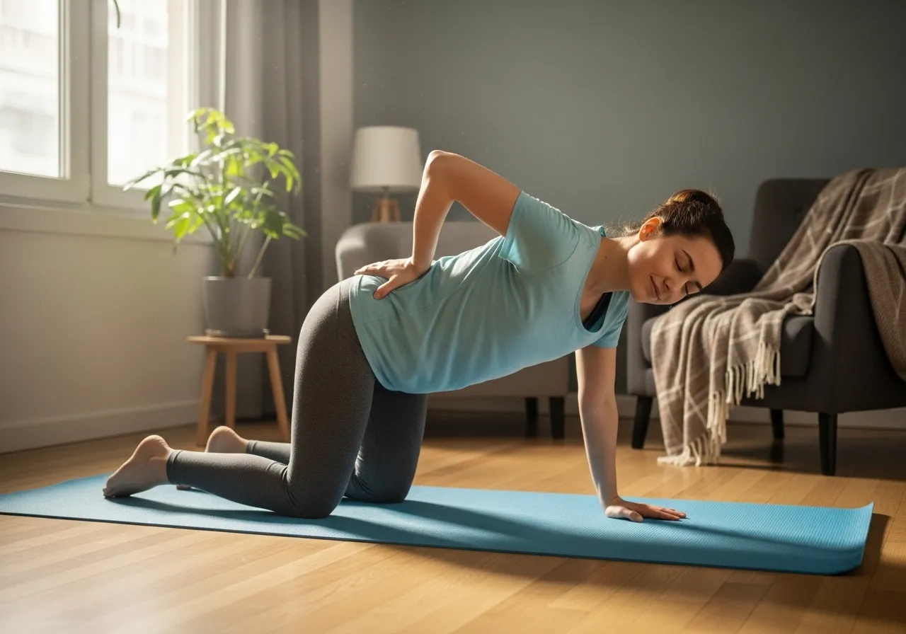 morning lower back routine daily exercise habit