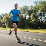 Tempo Running Guide: The Lactate Threshold Science, How to Find Your Pace, and Why It Beats Easy Running for Aerobic Development person tempo running outdoor road lactate threshold pace comfortably hard aerobic training