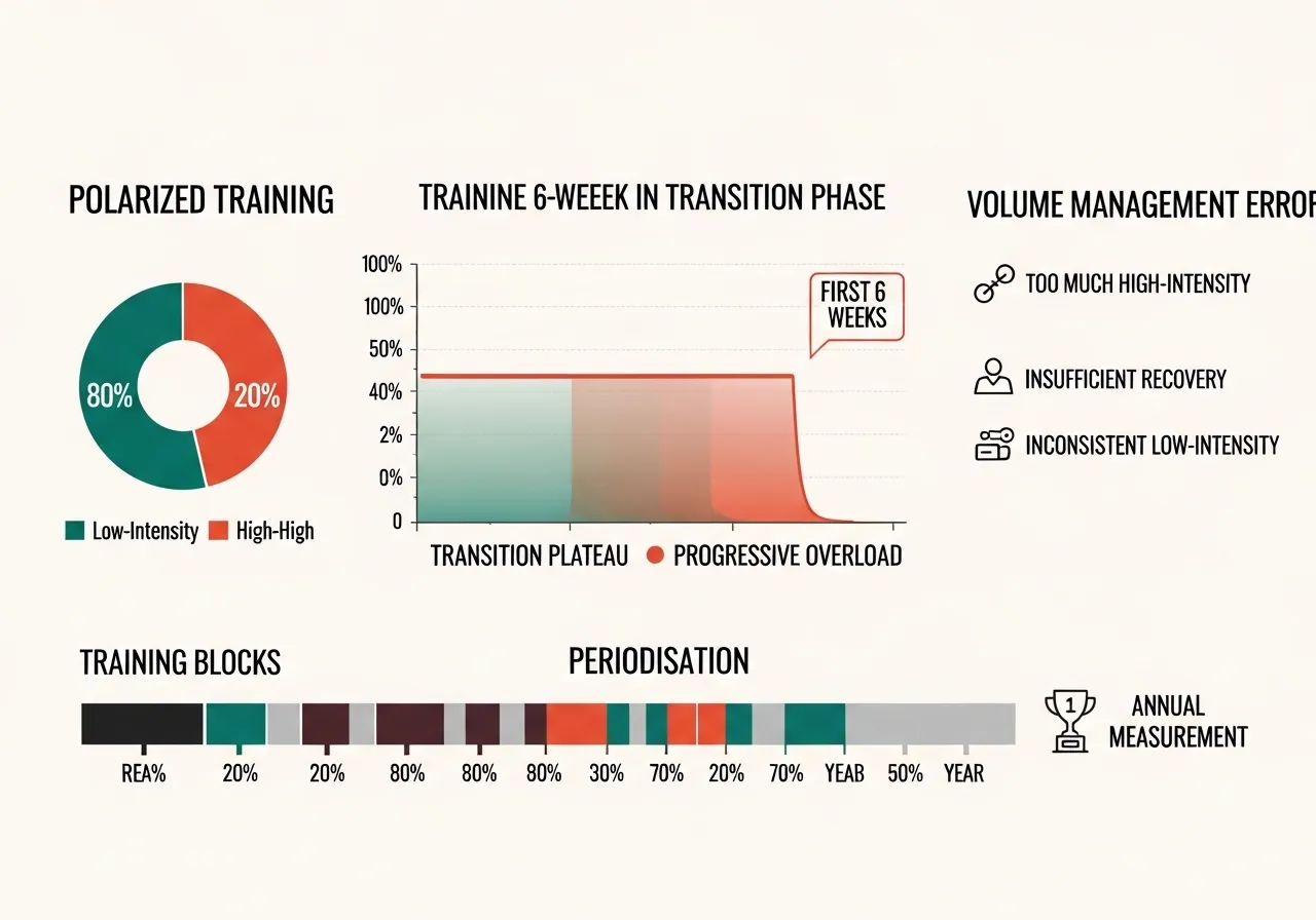 polarised training transition plateau first 6 weeks volume management errors periodisation annual measurement