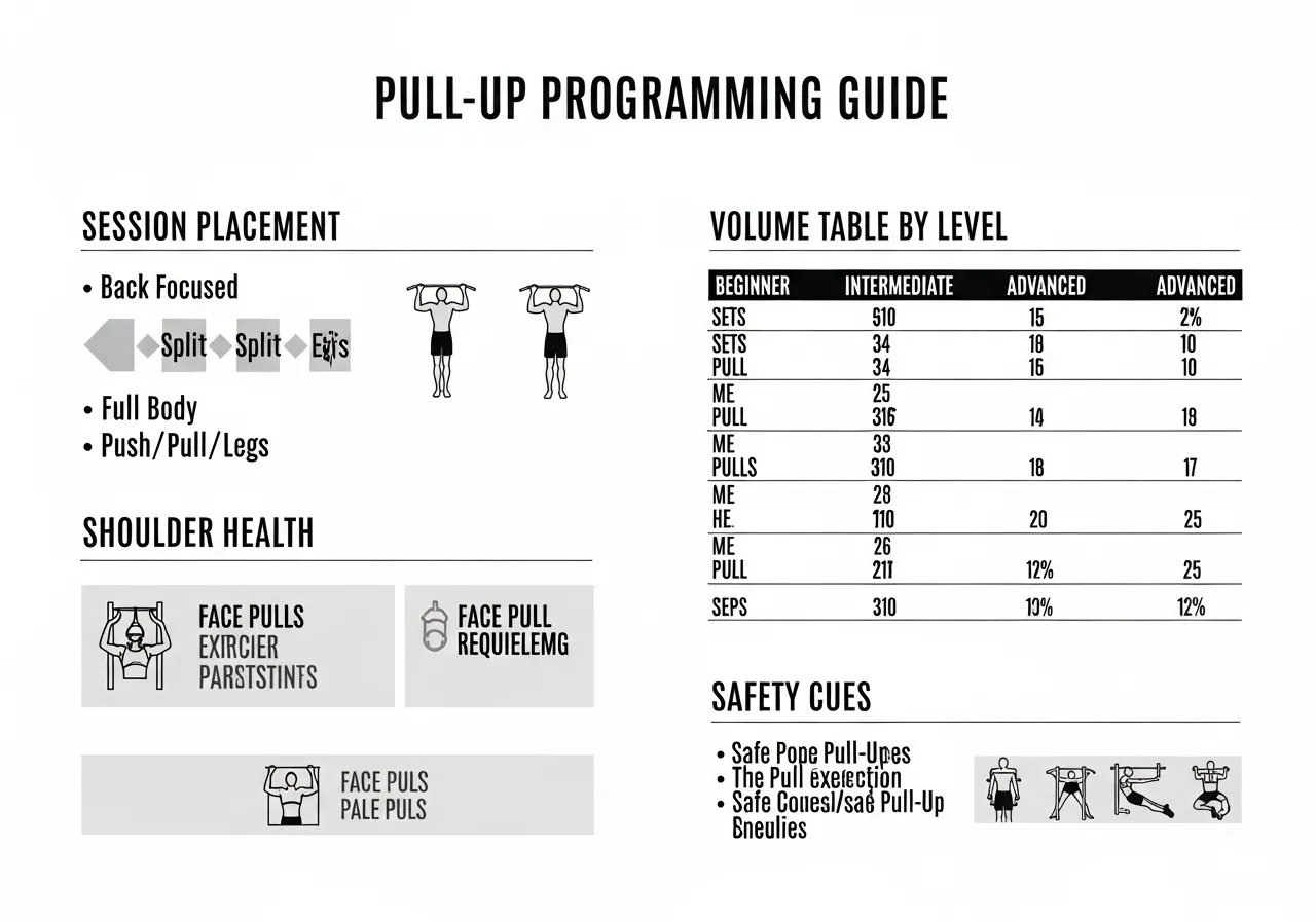 pull-up programming session placement volume sets frequency shoulder health safety
