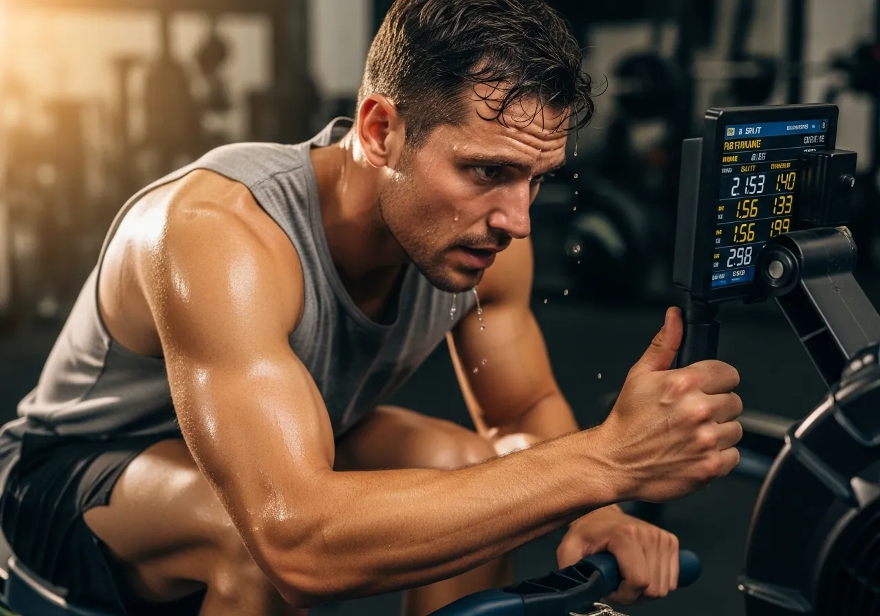 rowing workouts beginner intermediate interval training 500m splits