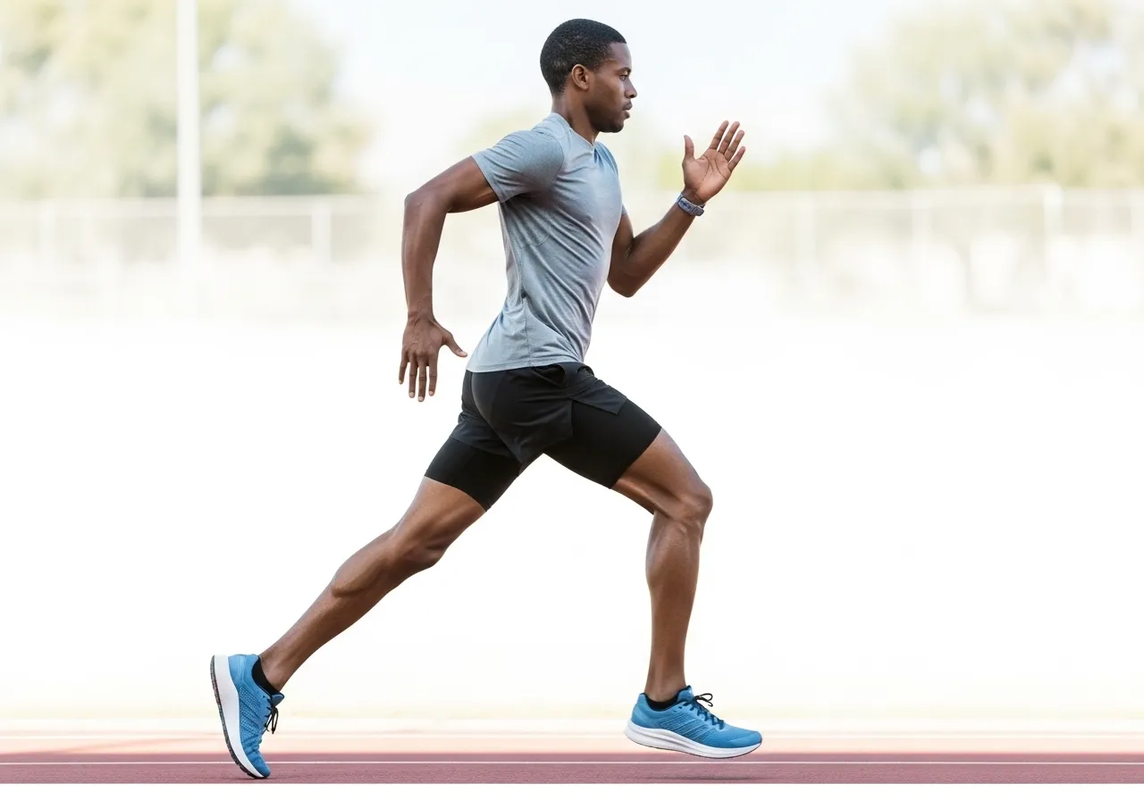 running form cadence foot strike upper body position technique