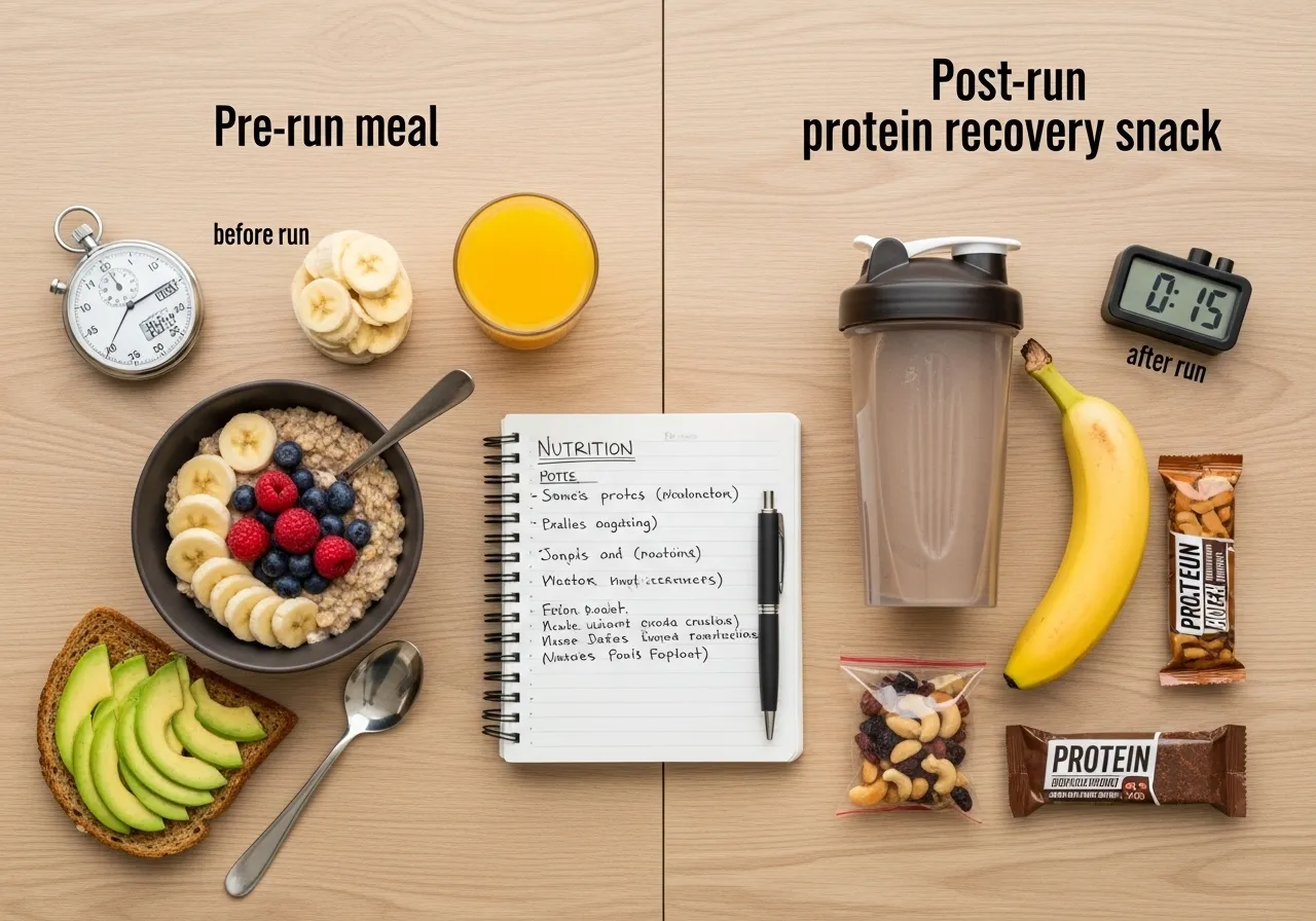 running nutrition pre run post run recovery protein carbohydrate