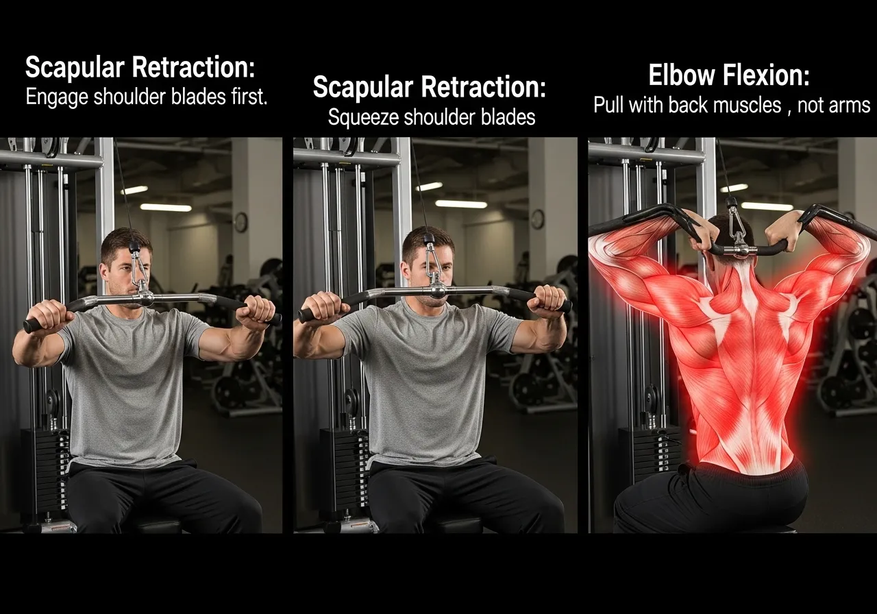 seated row scapular initiation technique sequence back activation