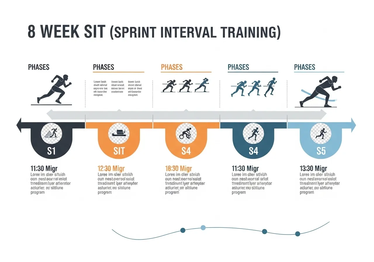 SIT 8 week progressive programme four phases alactic build 30 second Wingate peak protocol