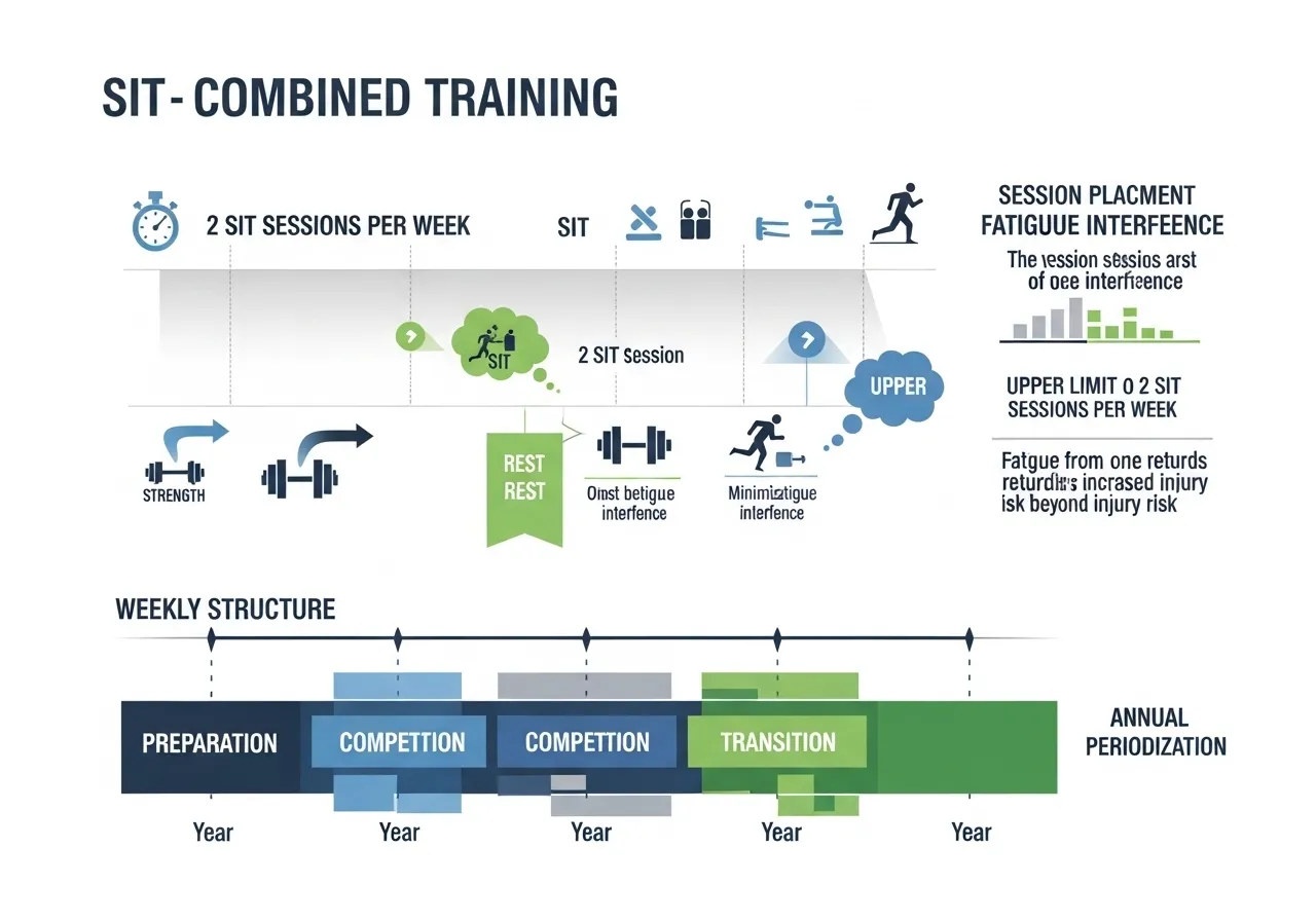 sprint interval training combined with strength endurance weekly structure placement frequency periodisation