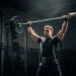 The Standing Overhead Press: Why It's the King of Upper Body Exercises and How to Master It standing barbell overhead press military press shoulder strength