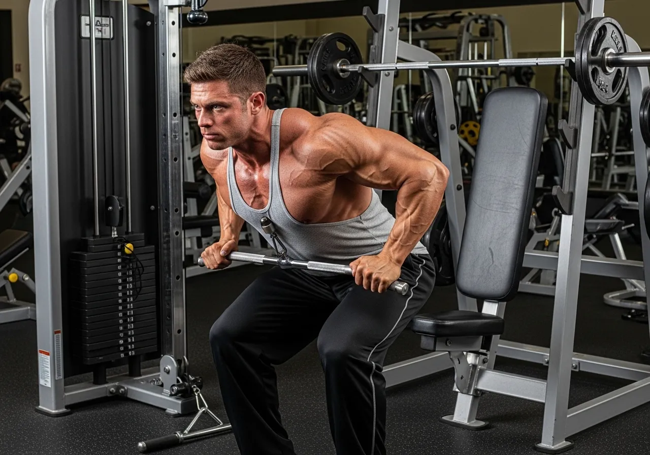 T-bar row mid-back thickness elbow travel scapular retraction torso angle advantage barbell row comparison bilateral load
