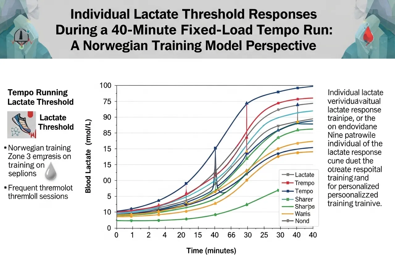 tempo running research individual lactate threshold responses 40 minute fixed load Norwegian training model