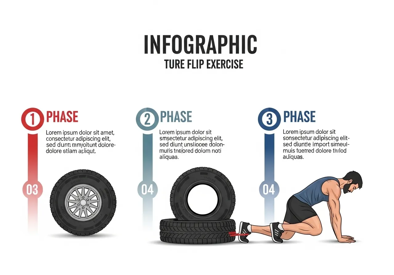 tire flip three phases Phase 1 hip hinge pull Phase 2 transition catch Phase 3 push mechanics demands