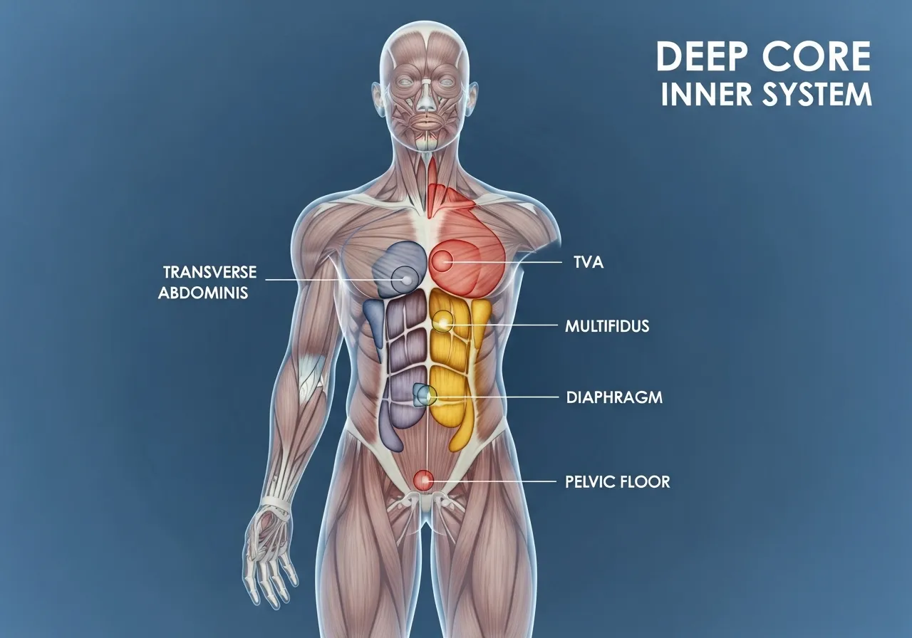 TVA deep core drawing-in vs bracing research position effects activation bird dog plank comparison clinical significance
