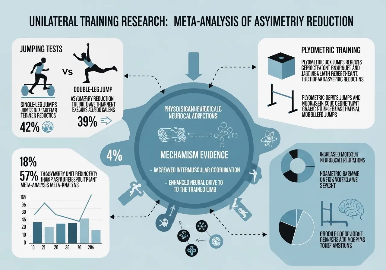 unilateral training asymmetry reduction meta-analysis plyometric training limb symmetry index research evidence